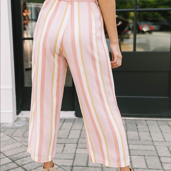 BB DAKOTA Women’s cropped Pants size S Elastic waistband - Picture 3 of 6